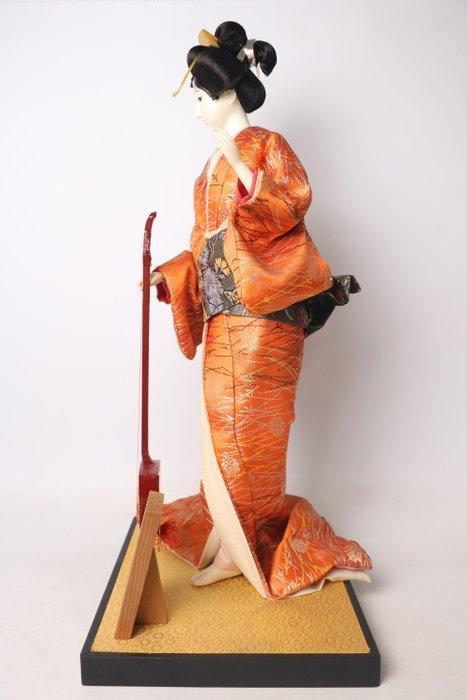 Bijin met Shamisen - Traditionele Japanse decoratieve pop -, Antiek en Kunst, Antiek | Overige Antiek