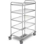 Serveerwagen | RVS | 5 Niveaus (800x500) | Zware Belasting, Verzenden, Nieuw in verpakking