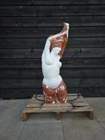 sculptuur, XL Marble Lady - 112.5 cm - Marmer, Antiek en Kunst