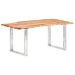 vidaXL Eetkamertafel met natuurlijke randen 3,8 cm 200 cm, Huis en Inrichting, Verzenden, Nieuw