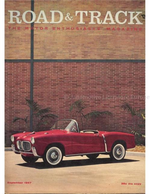1957 ROAD AND TRACK MAGAZINE SEPTEMBER ENGELS, Livres, Autos | Brochures & Magazines, Enlèvement ou Envoi
