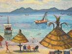Camille Leroy (1905-1995) - La plage de Palma à Roquebrune