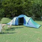 vidaXL Tent 6-persoons blauw en groen, Caravans en Kamperen, Tenten, Nieuw