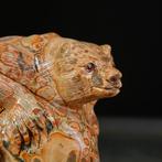 Sculptuur in luipaardjaspis met een afbeelding van een, Nieuw