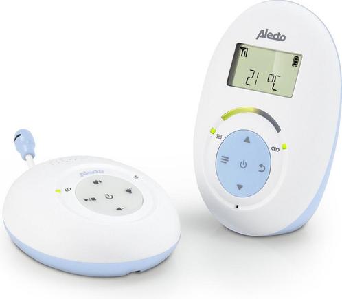 Alecto DBX-112 - Full Eco DECT Babyfoon met Display - Wit/Bl, Kinderen en Baby's, Babyfoons, Verzenden