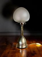 Tafellamp - Art Nouveau-stijl uit de jaren 20 - Glas, Staal, Antiquités & Art