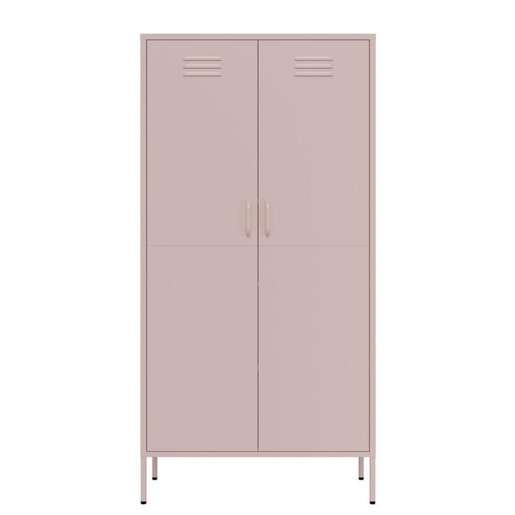 Lendo Online Armoire Vestiaire 90x50x180 cm Métal Rose, Huis en Inrichting, Kasten | Lockerkasten
