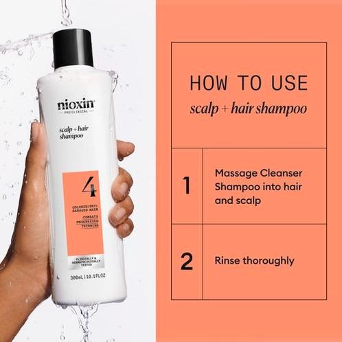 Nioxin System 4 Shampoo, Handtassen en Accessoires, Uiterlijk | Haarverzorging, Nieuw, Verzenden