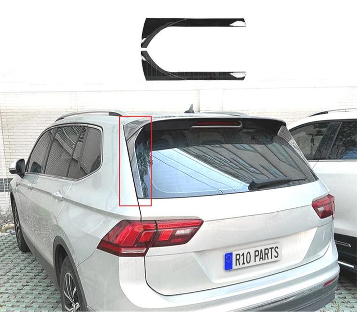 RAJOUTS LATÉRAUX D´AILERON VOLKSWAGEN VW TIGUAN 16-20 NOIR B, Autos : Pièces & Accessoires, Carrosserie & Tôlerie, Envoi