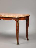 Salontafel - Brons, Mahonie, Marmer, Antiek en Kunst