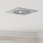 vidaXL Inbouwspots 12 stuks Vierkant GU10 Zilver 91x91 mm, Huis en Inrichting, Verzenden, Nieuw