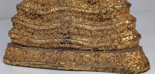 Groot beeld Boeddha Phra Naga Prok - Verguld brons -, Antiek en Kunst, Antiek | Overige Antiek
