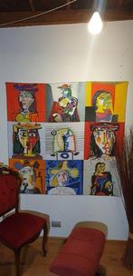 Artistiek textielpaneel naar schilderijen van Pablo Picasso