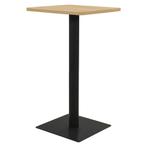 vidaXL Bistrotafel 60x60x107 cm eikenkleurig, Huis en Inrichting, Verzenden, Nieuw