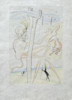 Salvador Dali (1904-1989) - Le Bestiaire de La Fontaine : Le, Antiek en Kunst