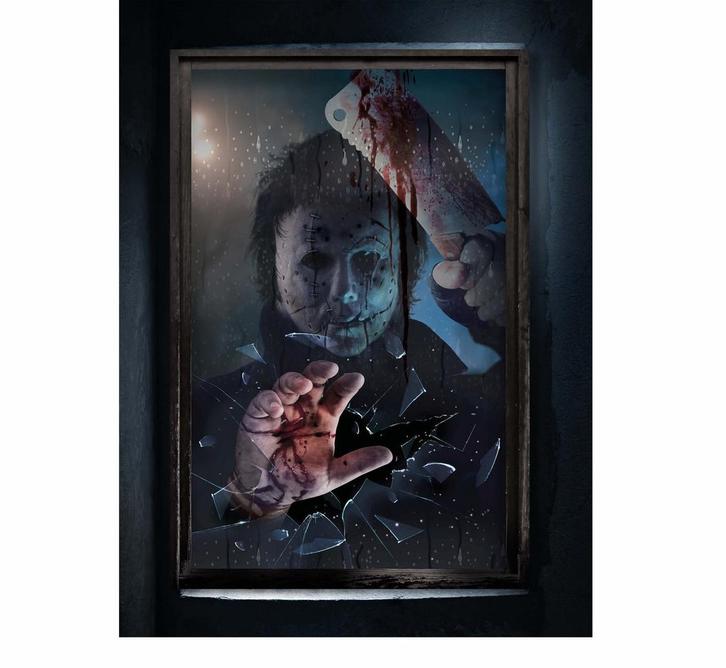 Halloween Raamdecoratie Poster Bijl, Hobby & Loisirs créatifs, Articles de fête, Envoi