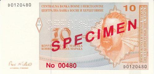 1998 Bosnia Hercegovina P63s 10 Convertible Maraka Nd Spe..., Timbres & Monnaies, Billets de banque | Europe | Billets non-euro