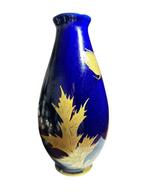 Vaas - Keramiek - Goudblauwe vaas
