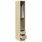 vidaXL Kledingkast 30x50x200 cm bewerkt hout sonoma, Huis en Inrichting, Kasten | Kleerkasten, Verzenden, Nieuw
