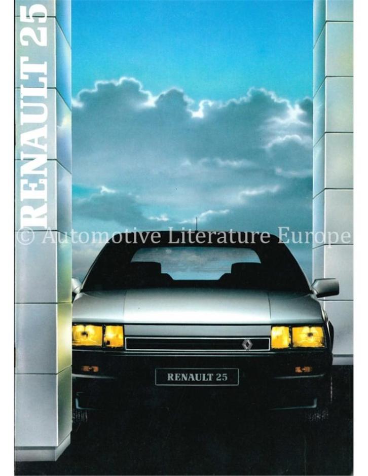 1987 RENAULT 25 BROCHURE NEDERLANDS, Livres, Autos | Brochures & Magazines