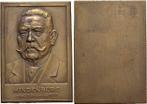 Bronze-plakette 1927 Personenmedaille Hindenburg, Paul vo..., Postzegels en Munten, Penningen en Medailles, Verzenden