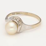 Ring - 14 karaat Witgoud, Geel goud Diamant (Natuurlijk), Nieuw