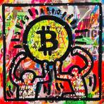 Mikko (1982) - Haring On Bitcoin, Antiek en Kunst, Kunst | Schilderijen | Modern