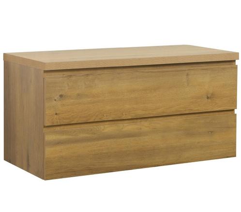 Wastafelkast Angela 100 x 48 cm Eiken Wastafelmeubel, Huis en Inrichting, Badkamer | Badkamermeubels, Nieuw, Verzenden