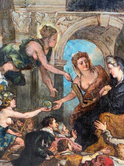 European school (XIX), After Rubens - The Apotheosis of, Antiek en Kunst, Kunst | Schilderijen | Klassiek