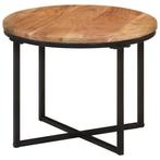 vidaXL Table basse 45x45x35 cm bois massif acacia et fer, Maison & Meubles, Tables | Tables de salon, Neuf, Verzenden