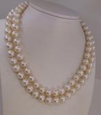 Zonder minimumprijs - Halsketting 9,5x10,5mm ronde witte