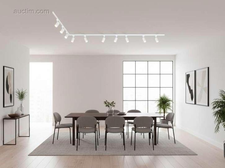 4 x 3 meter Railsysteem met 9 st railspot GU10..., Doe-het-zelf en Bouw, Overige Doe-Het-Zelf en Bouw, Ophalen