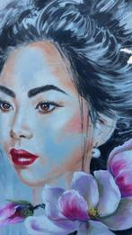 Elisa Brindani - Donna orientale con fiori