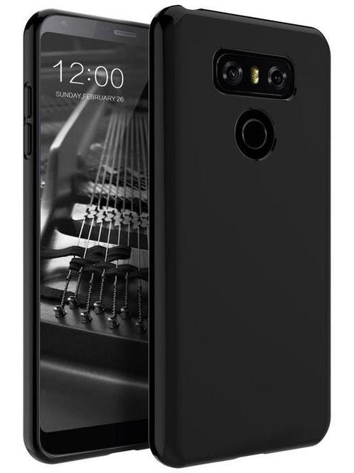 Color TPU Hoes Full Black LG G6 Zwart, Télécoms, Téléphonie mobile | Housses, Coques & Façades | Marques Autre, Envoi