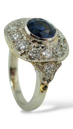 Bague Platine, Bague ancienne Art Déco en platine, saphir et, Bijoux, Sacs & Beauté