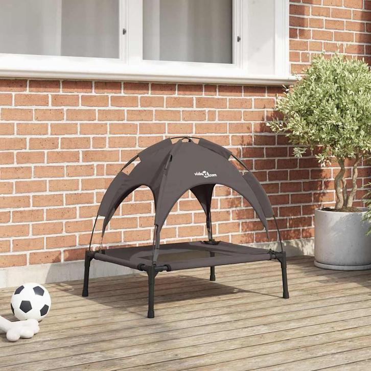 vidaXL Hondenbed Bruin s Staal, Dieren en Toebehoren, Honden-accessoires, Nieuw, Verzenden