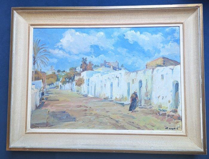 Joaquín Asensio Mariné (1890-1961) - Escena costumbrista en, Antiek en Kunst, Kunst | Schilderijen | Klassiek