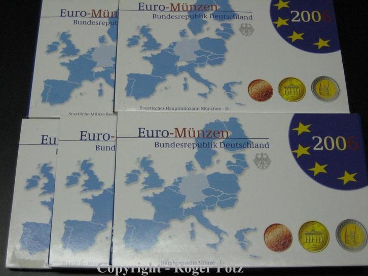 29,40 Euro Brd Kursmuntset 2006 A D F G J komplett polier..., Postzegels en Munten, Munten | Europa | Euromunten, België, Verzenden