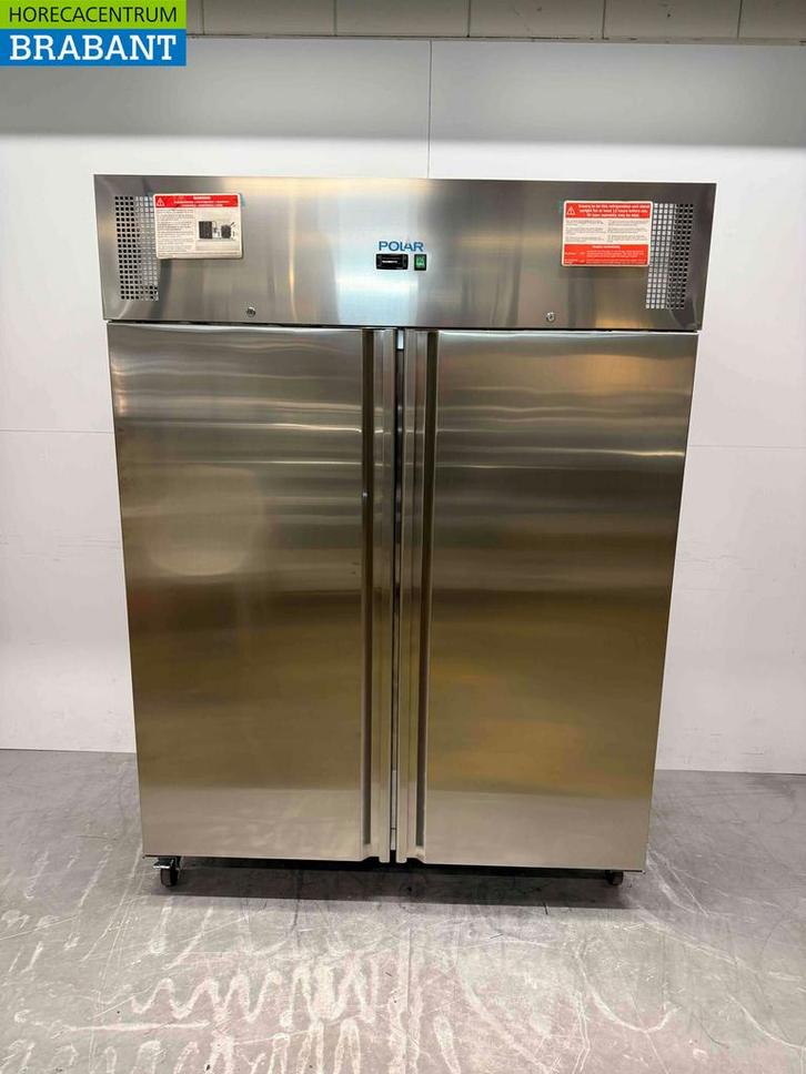 RVS Polar U635 Dubbeldeurs 2-deurs Vriezer Vrieskast 1300, Zakelijke goederen, Horeca | Keukenapparatuur, Ophalen of Verzenden