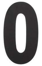Intersteel Huiscijfer 0 500 mm rvs/mat zwart, Huis en Inrichting, Ophalen of Verzenden, Nieuw