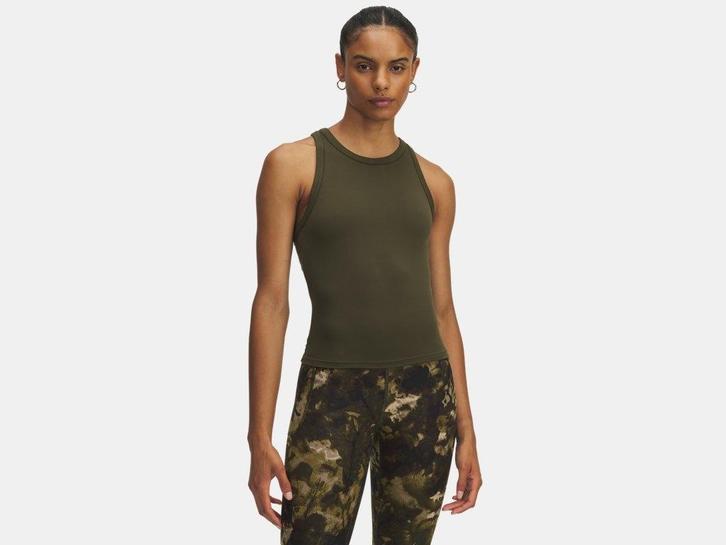 Under Armour Motion High Neck Tank-GRN - Maat SM, Kleding | Dames, Topjes, Groen, Maat 38/40 (M), Nieuw, Zonder mouw, Ophalen of Verzenden