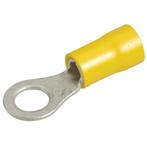 50x Kabelschoen oogring M6 geel 4,0 - 6,0mm² kabel, Ophalen of Verzenden, Nieuw