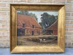 Charles Gouweloos (1867-1946) - Neerhof met kippen