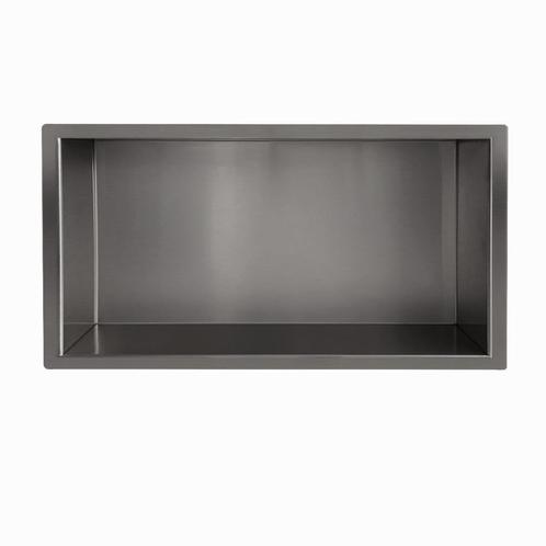 Inbouwnis Wiesbaden Novi 30x60x7cm Gunmetal, Doe-het-zelf en Bouw, Sanitair, Bad, Nieuw, Ophalen of Verzenden