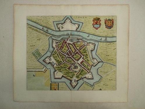 Nederland - Tholen / Zeeland; J. Blaeu - Tolen - 1649, Boeken, Atlassen en Landkaarten