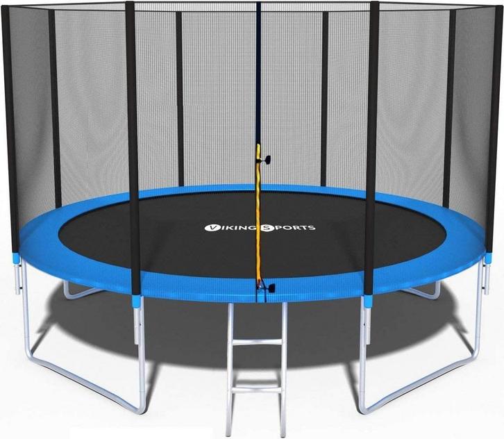 Complete trampolineset 404 cm met net, ladder en randafde..., Kinderen en Baby's, Speelgoed | Buiten | Trampolines, Nieuw, Ophalen of Verzenden