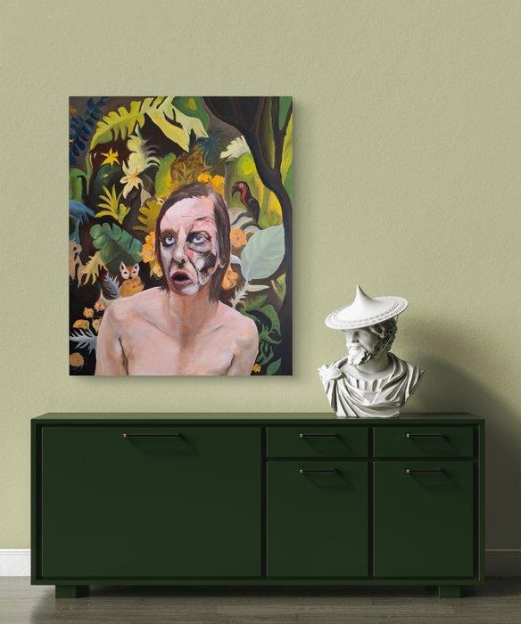 tousseyn jan - Verlaten portret in een abstracte natuur, Antiek en Kunst, Kunst | Schilderijen | Modern