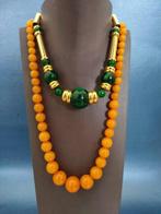 Art Deco Bakelite kettingen Taxidermie volledige montage -