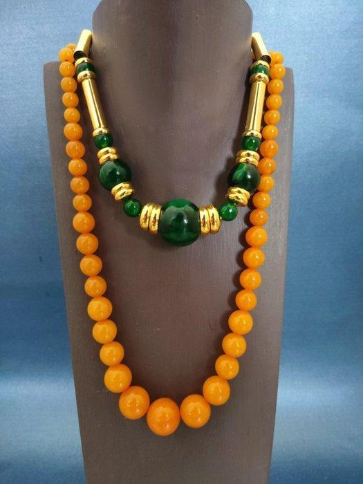 Art Deco Bakelite kettingen Taxidermie volledige montage -, Antiquités & Art, Curiosités & Brocante