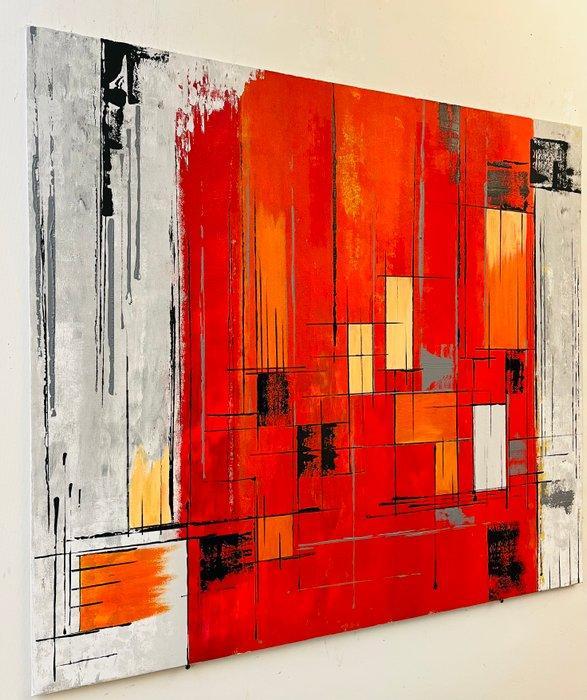 Paolo Contin - Red Vision, Antiek en Kunst, Kunst | Schilderijen | Modern